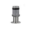 Picture of 1-5/8" Round Stainless Steel Clad Zinc Die Cast Adjustable 2" Reduced Flanged Foot Insert