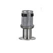 Picture of 1-5/8" Round Stainless Steel Clad Zinc Die Cast Adjustable 2" Reduced Flanged Foot Insert