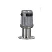 Picture of 1-5/8" Round Stainless Steel Clad Zinc Die Cast Adjustable 2" Reduced Flanged Foot Insert