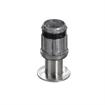 Picture of 1-5/8" Round Stainless Steel Clad Zinc Die Cast Adjustable 2" Reduced Flanged Foot Insert