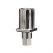 Picture of 1" Square Nickel Plated Zinc Die Cast Adjustable Hex Foot Insert