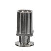 Picture of 1" Square Nickel Plated Zinc Die Cast Adjustable Flanged Foot Insert