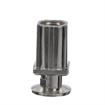 Picture of 1" Square Nickel Plated Zinc Die Cast Adjustable Flanged Foot Insert