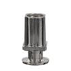 Picture of 1" Square Nickel Plated Zinc Die Cast Adjustable Flanged Foot Insert