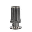 Picture of 1" Square Nickel Plated Zinc Die Cast Adjustable Flanged Foot Insert