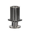 Picture of 1" Square Nickel Plated Zinc Die Cast Adjustable Flanged Foot Insert