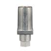 Picture of 1-1/4" Square Natural Finish Zinc Die Cast Adjustable Hex Foot Insert