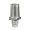 Picture of 1-1/4" Square Natural Finish Zinc Die Cast Adjustable Hex Foot Insert