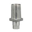 Picture of 1-1/4" Square Natural Finish Zinc Die Cast Adjustable Hex Foot Insert