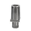 Picture of 1-1/4" Square Nickel Plated Zinc Die Cast Adjustable Hex Foot Insert