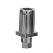 Picture of 1-1/4" Square Nickel Plated Zinc Die Cast Adjustable Hex Foot Insert