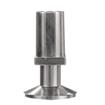 Picture of 1-1/4" Square Nickel Plated Zinc Die Cast Adjustable Flanged Foot Insert