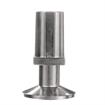 Picture of 1-1/4" Square Nickel Plated Zinc Die Cast Adjustable Flanged Foot Insert