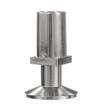 Picture of 1-1/4" Square Nickel Plated Zinc Die Cast Adjustable Flanged Foot Insert