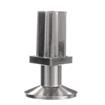 Picture of 1-1/4" Square Nickel Plated Zinc Die Cast Adjustable Flanged Foot Insert