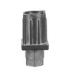 Picture of 1-1/2" Square Natural Finish Zinc Die Cast Adjustable Hex Foot Insert