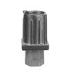 Picture of 1-1/2" Square Natural Finish Zinc Die Cast Adjustable Hex Foot Insert