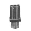 Picture of 1-1/2" Square Natural Finish Zinc Die Cast Adjustable Hex Foot Insert