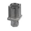 Picture of 1-1/2" Square Natural Finish Zinc Die Cast Adjustable Hex Foot Insert