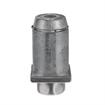 Picture of 2" Square Stainless Steel Clad Zinc Die Cast Adjustable Hex Foot Insert
