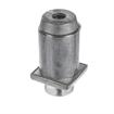 Picture of 2" Square Stainless Steel Clad Zinc Die Cast Adjustable Hex Foot Insert