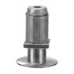 Picture of 2" Square Stainless Steel Clad Zinc Die Cast Adjustable Flanged Foot Insert With Mounting Holes