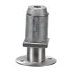 Picture of 2" Square Stainless Steel Clad Zinc Die Cast Adjustable Flanged Foot Insert With Mounting Holes