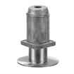 Picture of 2" Square Stainless Steel Clad Zinc Die Cast Adjustable Flanged Foot Insert With Mounting Holes