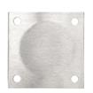 Picture of 1-5/8" x 3-1/8" H Stainless Steel Leg Socket With 3-1/2" x 3-1/2" Welded Mounting Plate