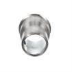Picture of 1-5/8" x 3-1/2" H Stainless Steel Leg Socket With FlangedTop And Flared Body
