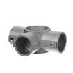 Picture of Brushed Aluminum Center Cross Brace Fitting For 1-5/8" OD Legs