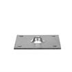 Picture of 3-1/2" x 3-1/2" Zinc Plated Steel Removable Mounting Plate With 5/8-11 Tapped Center Hole