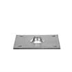 Picture of 3-1/2" x 3-1/2" Zinc Plated Steel Removable Mounting Plate With 5/8-11 Tapped Center Hole