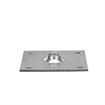 Picture of 3-1/2" x 3-1/2" Zinc Plated Steel Removable Mounting Plate With 5/8-11 Tapped Center Hole