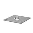 Picture of 3-1/2" x 3-1/2" Zinc Plated Steel Removable Mounting Plate With 5/8-11 Tapped Center Hole