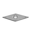 Picture of 3-1/2" x 3-1/2" Zinc Plated Steel Removable Mounting Plate With 5/8-11 Tapped Center Hole