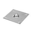 Picture of 3-1/2" x 3-1/2" Zinc Plated Steel Removable Mounting Plate With 5/8-11 Tapped Center Hole