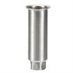 Picture of 2"OD x 6"H Stainless Steel Equipment Leg With Plain Top And Adjustable Hex Toe