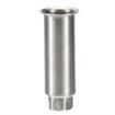 Picture of 2"OD x 6"H Stainless Steel Equipment Leg With Plain Top And Adjustable Hex Toe