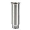 Picture of 2"OD x 6"H Stainless Steel Equipment Leg With Plain Top And Adjustable Hex Toe
