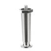 Picture of 4" H Nickel Plated Die Cast Appliance Leg With 1/4-20 x 3/8"L Protruding Stud And Adjustable Flanged Toe