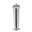 Picture of 4" H Nickel Plated Die Cast Appliance Leg With 1/4-20 x 3/8"L Protruding Stud And Adjustable Flanged Toe