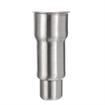 Picture of 2" OD x 6" H Stainless Steel Flared Top Equipment Leg With Adjustable Round Toe For Weld Application