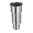 Picture of 2" OD x 6" H Stainless Steel Flared Top Equipment Leg With Adjustable Round Toe For Weld Application