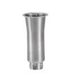 Picture of 2" OD x 6" H Stainless Steel Flared Top Equipment Leg With 3/4-10 x 3/4" L Flush Stud And Adjustable Hex Toe