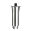 Picture of 2" OD x 6" H Stainless Steel Flared Top Equipment Leg With 3/4-10 x 3/4" L Protruding Stud And Adjustable Hex Toe