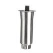Picture of 2" OD x 6" H Stainless Steel Flared Top Equipment Leg With 3/4-10 x 3/4" L Protruding Stud And Adjustable Hex Toe