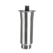 Picture of 2" OD x 6" H Stainless Steel Flared Top Equipment Leg With 3/4-10 x 3/4" L Protruding Stud And Adjustable Hex Toe