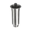 Picture of 2" OD x 6" H Stainless Steel Flared Top Equipment Leg With 3/4-10 x 3/4" L Protruding Stud And Adjustable Hex Toe
