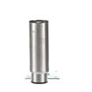 Picture of 2" OD x 6" H Stainless Steel Heavy Duty Equipment Leg With 3-1/2" Square Removable Mounting Plate And 3" Adjustable Black Nylon Toe